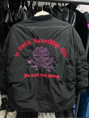 y2k streetwear punk cyber puffer jacket